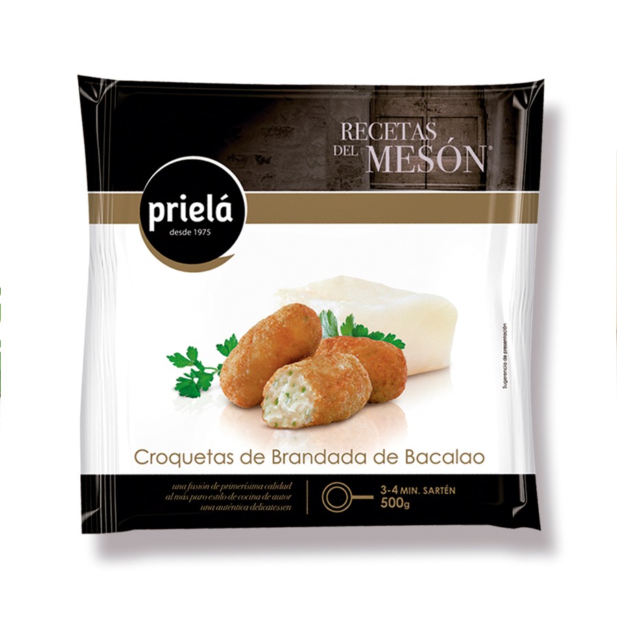 Bolsa Croquetas Brandada Bacalao Mesón 8x500gr