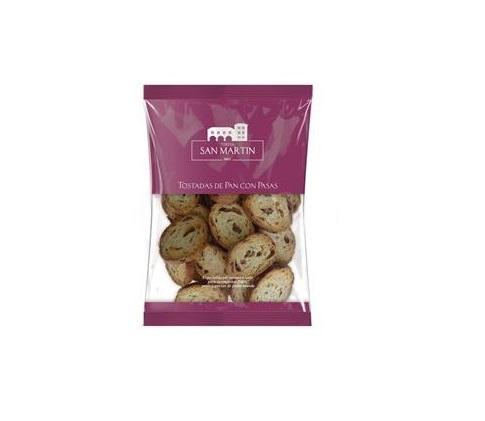 Pan Tostado San Martin Pasas (8x250g) 2kg