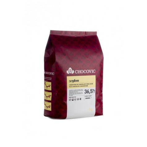 Xocolata A/Llet Zeylon 37% Gotes B/5Kg