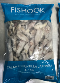 Calamar Puntilla Vietnam (4-6)cm (7x1kg) 7kg Fishook