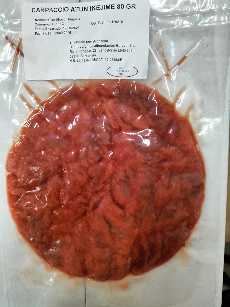 Carpaccio de Atún 75gr
