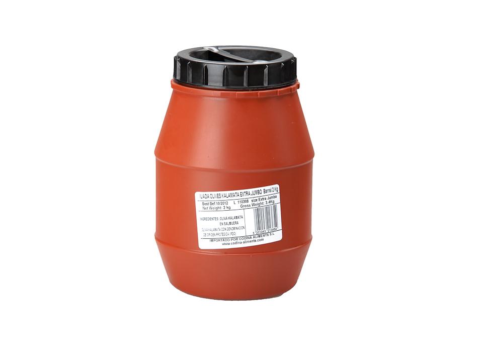 Aceitunas Kalamata Jumbo Iliada Bidón 2Kg