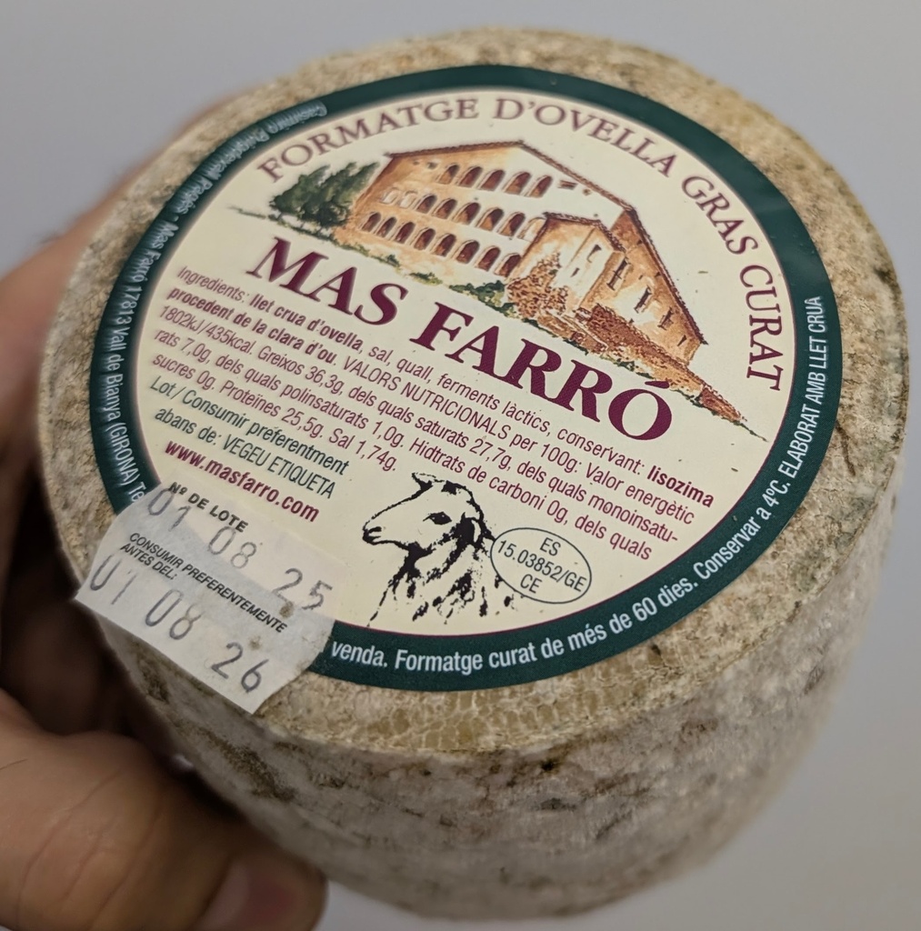 Queso Oveja Mas Farró Petit ±480G, Kg